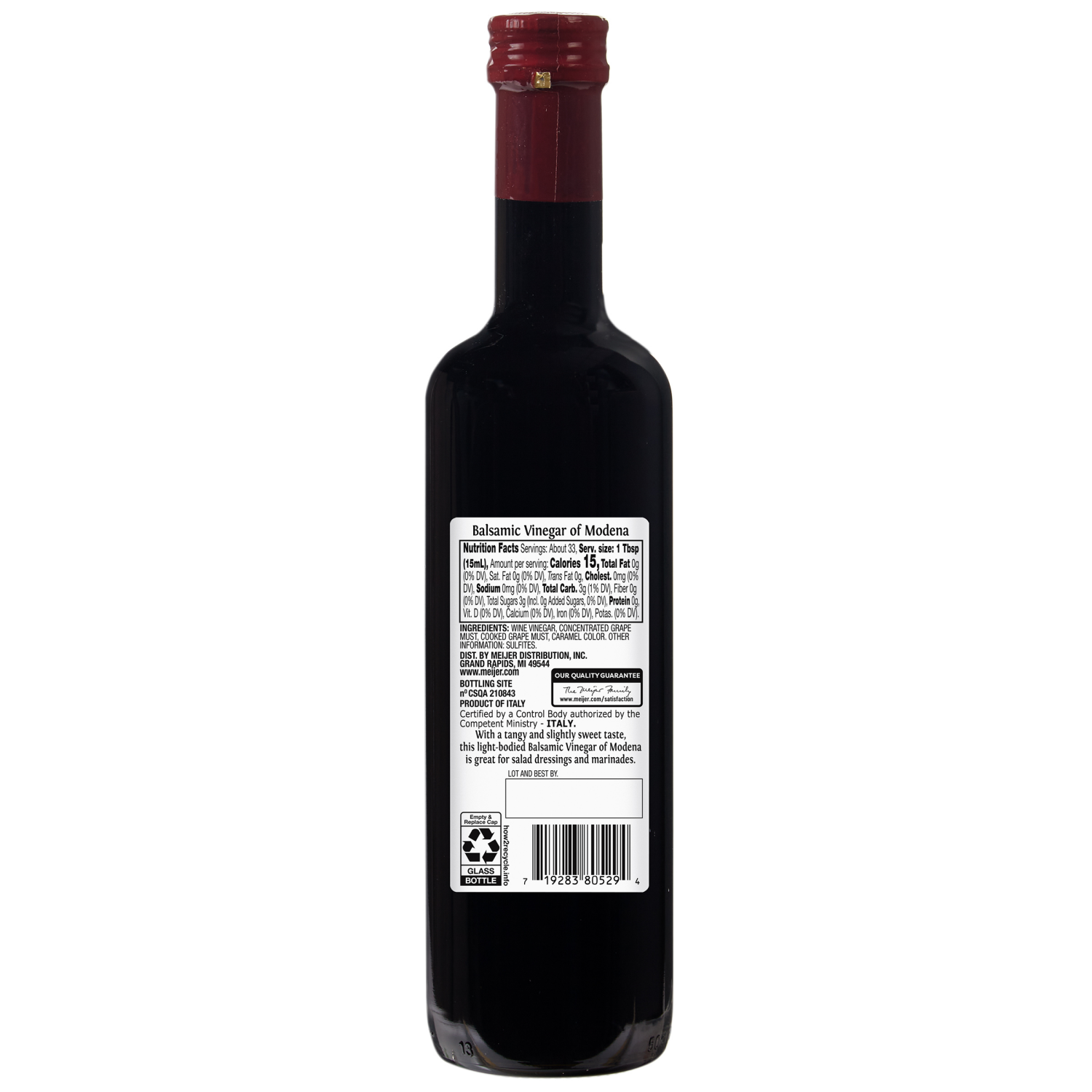 slide 2 of 2, Meijer Balsamic Vinegar, 16.9 oz, 16.9 oz