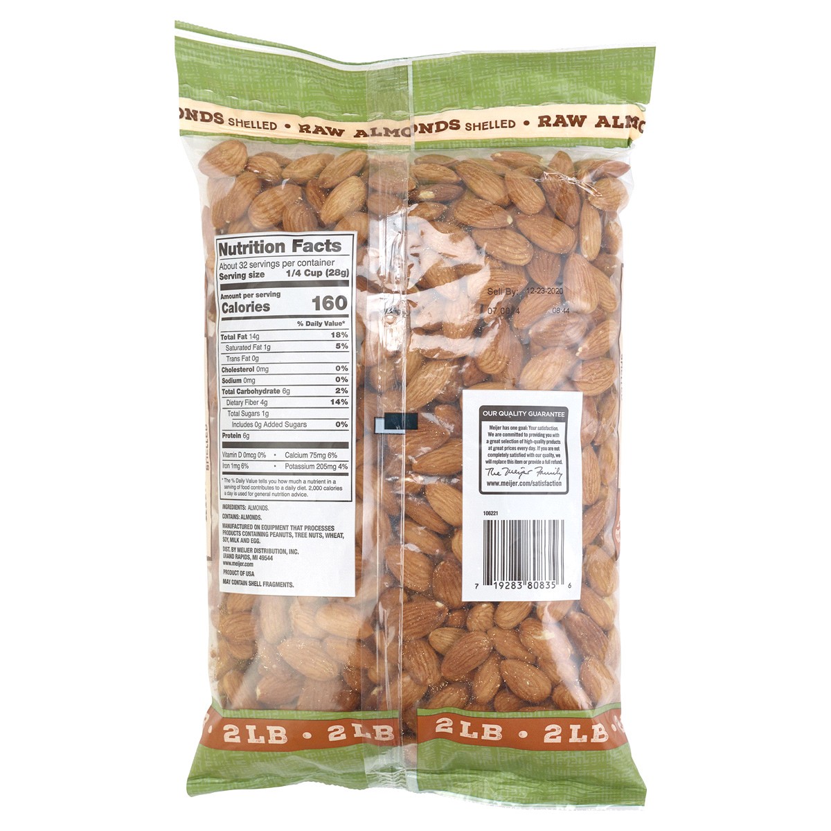 slide 2 of 2, Fresh from Meijer Raw Shelled Almonds - 32 oz, 32 oz