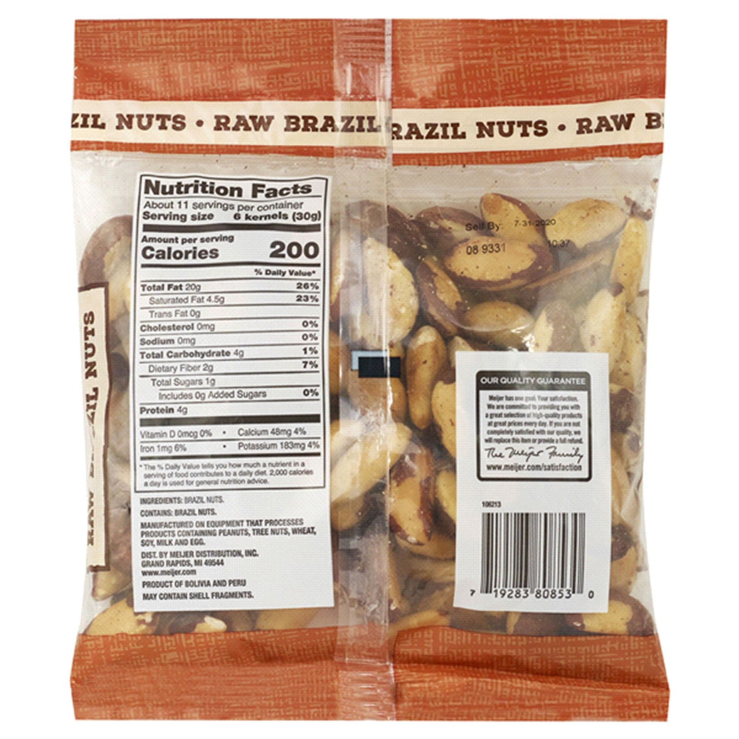 slide 2 of 2, Fresh From Meijer Brazil Nuts Raw, 12 oz