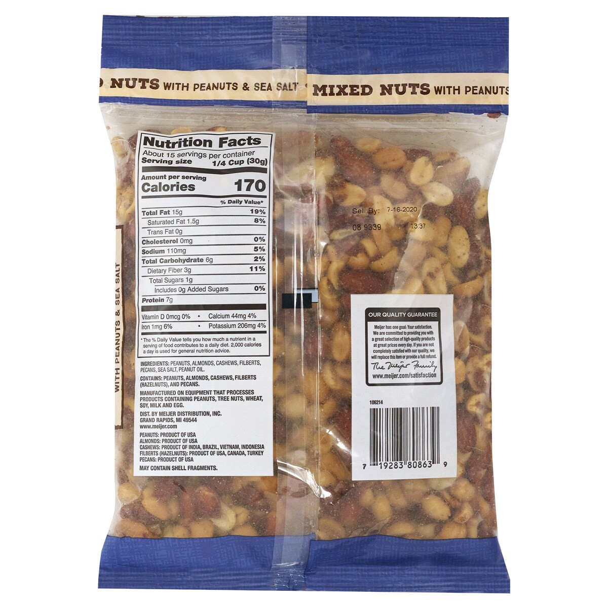 slide 2 of 2, Fresh From Meijer Fresh from Meijer Mixed Nuts, 16 oz