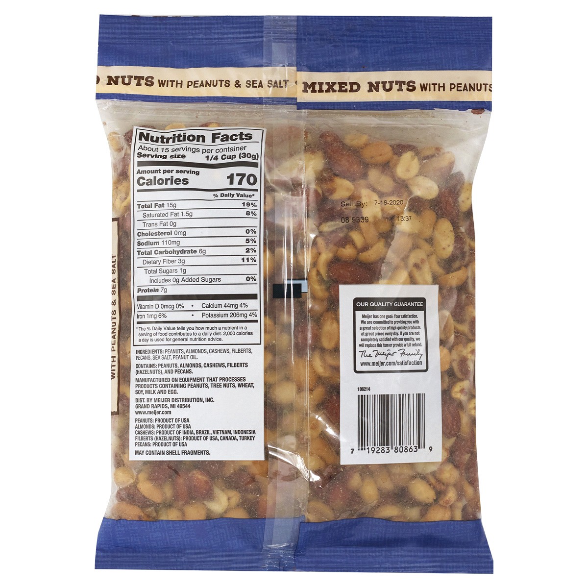 slide 2 of 2, Fresh From Meijer Fresh from Meijer Mixed Nuts, 16 oz