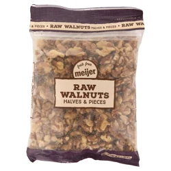 Fresh from Meijer Raw Walnut Halves & Pieces - 16 oz