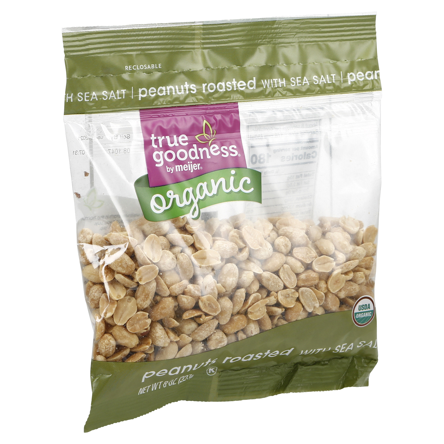 slide 4 of 5, True Goodness Organic Salted Peanuts - 8 oz, 8 oz