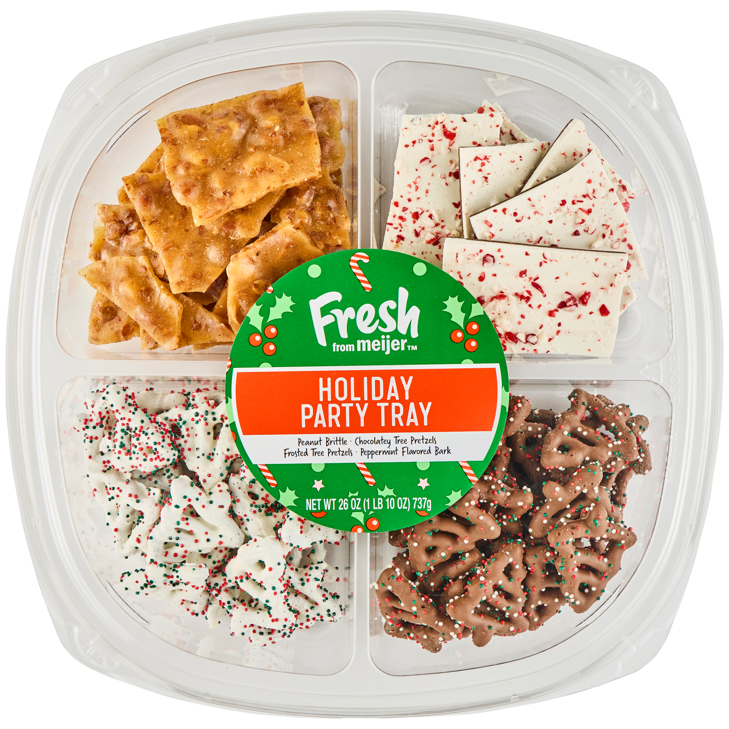 slide 1 of 3, Fresh From Meijer Ffm Party Tray Holiday, 26 oz