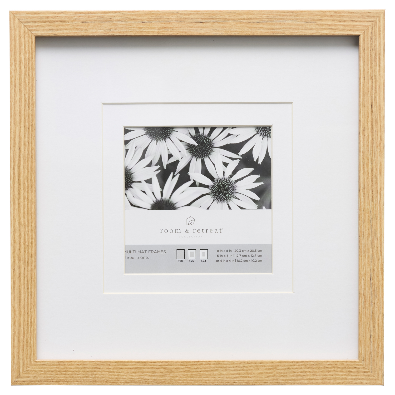 slide 4 of 4, ROOM & RETREAT RR 8x8 Multi Mat Natural Matted to 4x4, 1 ct