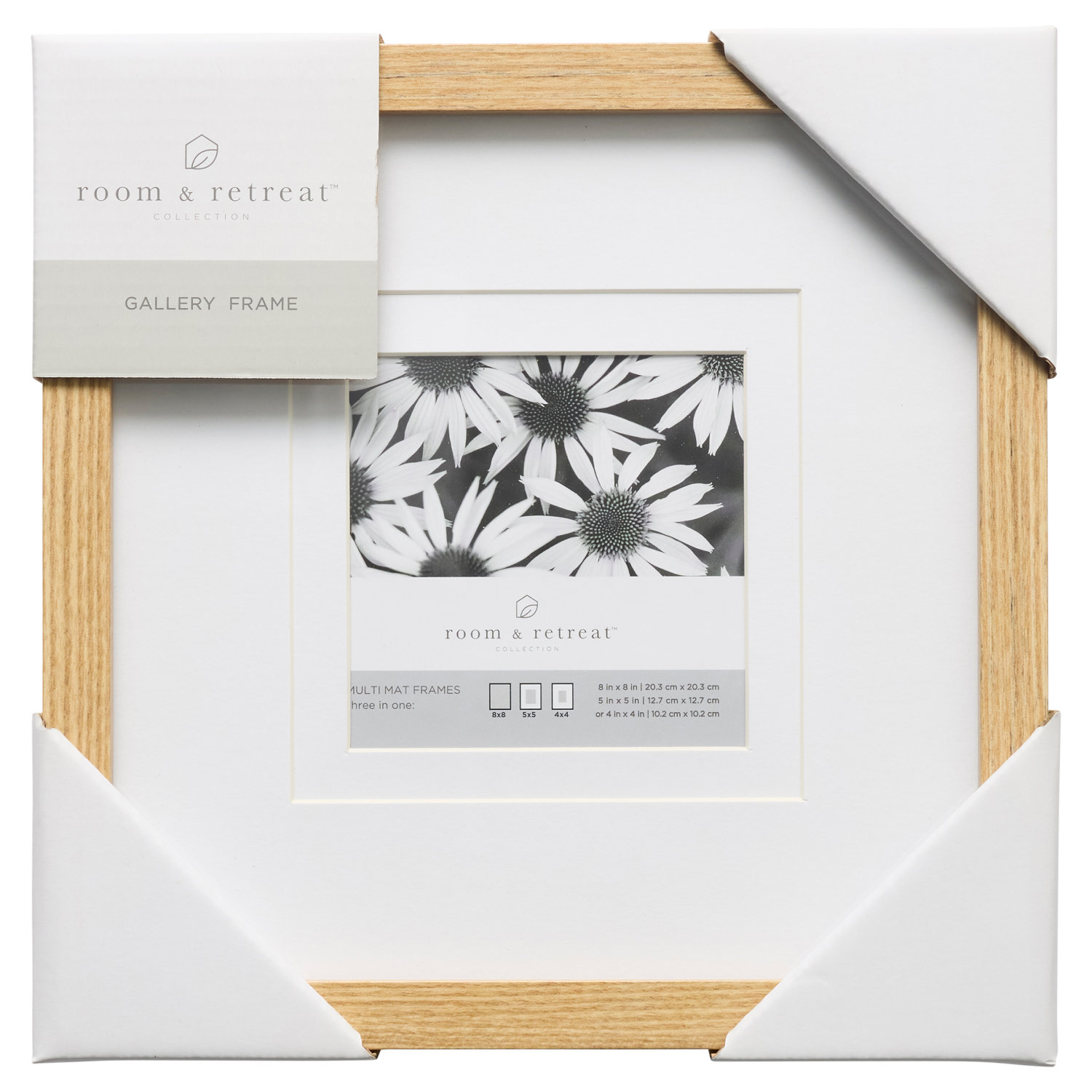 slide 1 of 4, ROOM & RETREAT RR 8x8 Multi Mat Natural Matted to 4x4, 1 ct