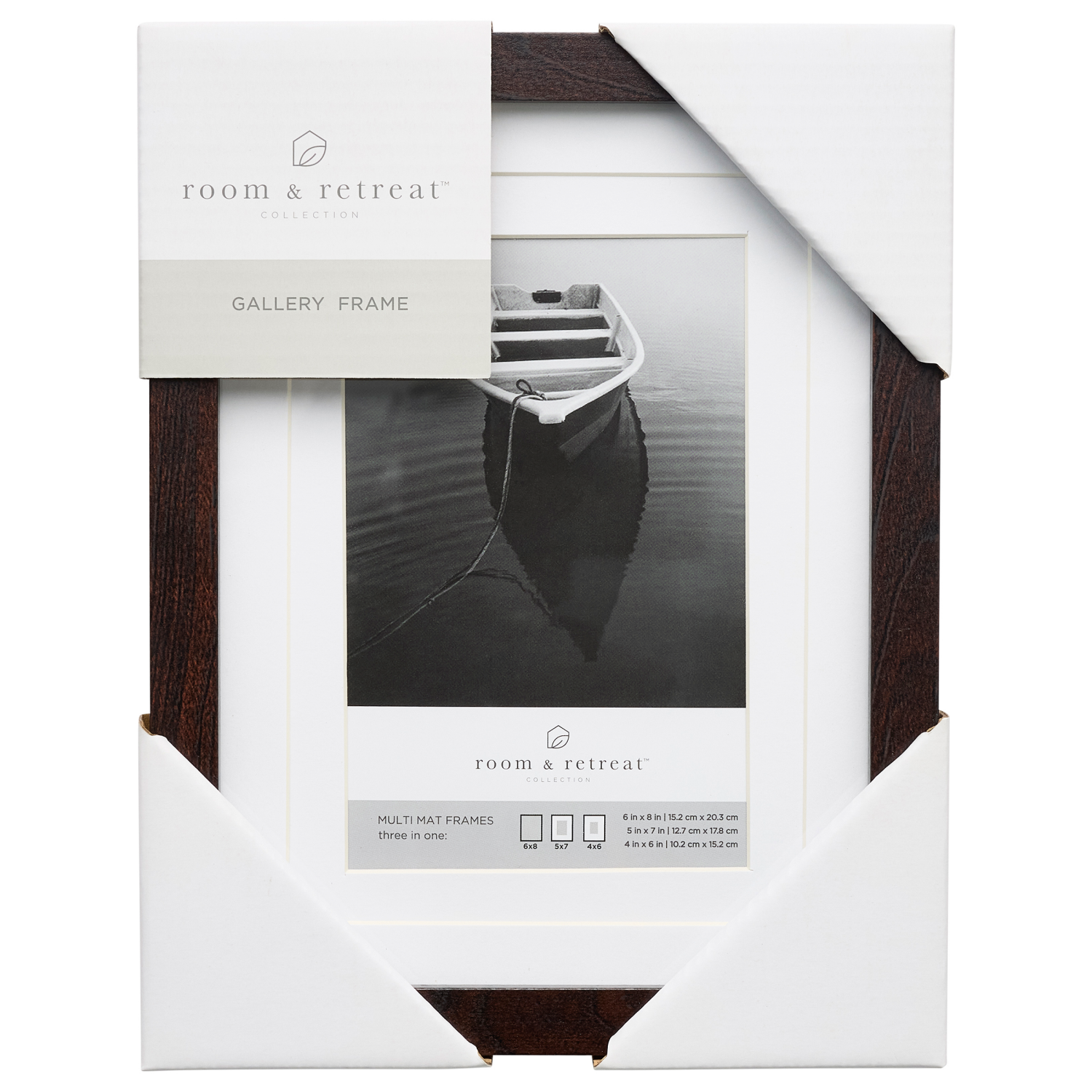 slide 1 of 4, ROOM & RETREAT RR 6x8 Multi Mat Walnut Matted to 3.5x5, 1 ct