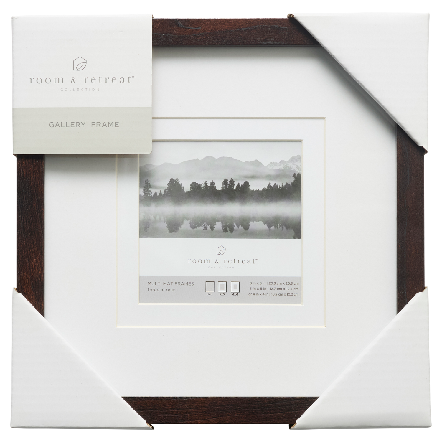 slide 1 of 4, ROOM & RETREAT RR 8x8 Multi Mat Walnut Matted to 4x4, 1 ct