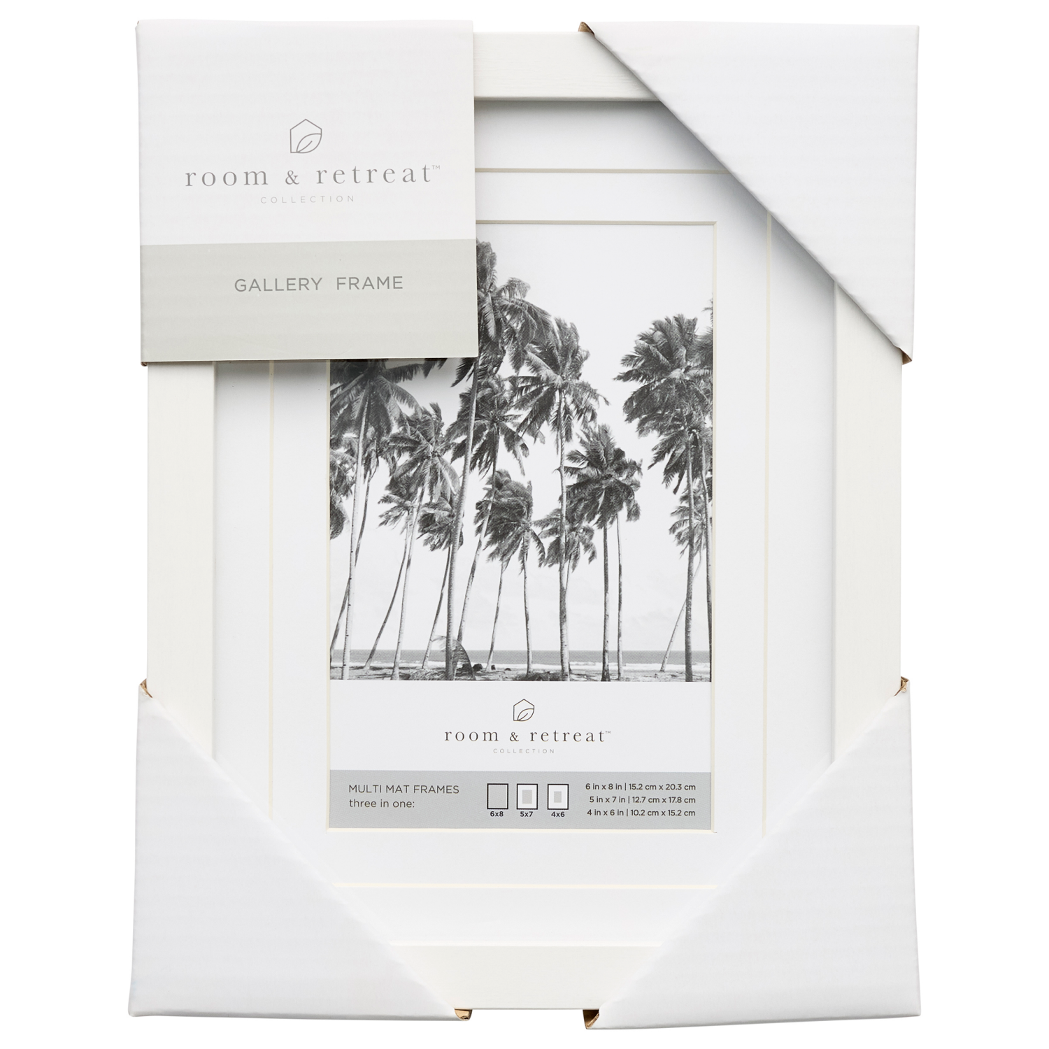 slide 1 of 4, ROOM & RETREAT RR 6x8 Multi Mat White Matted to 3.5x5, 1 ct