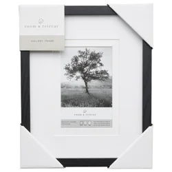 ROOM & RETREAT RR 8x10 Multi Mat Black Gallery Photo Frame