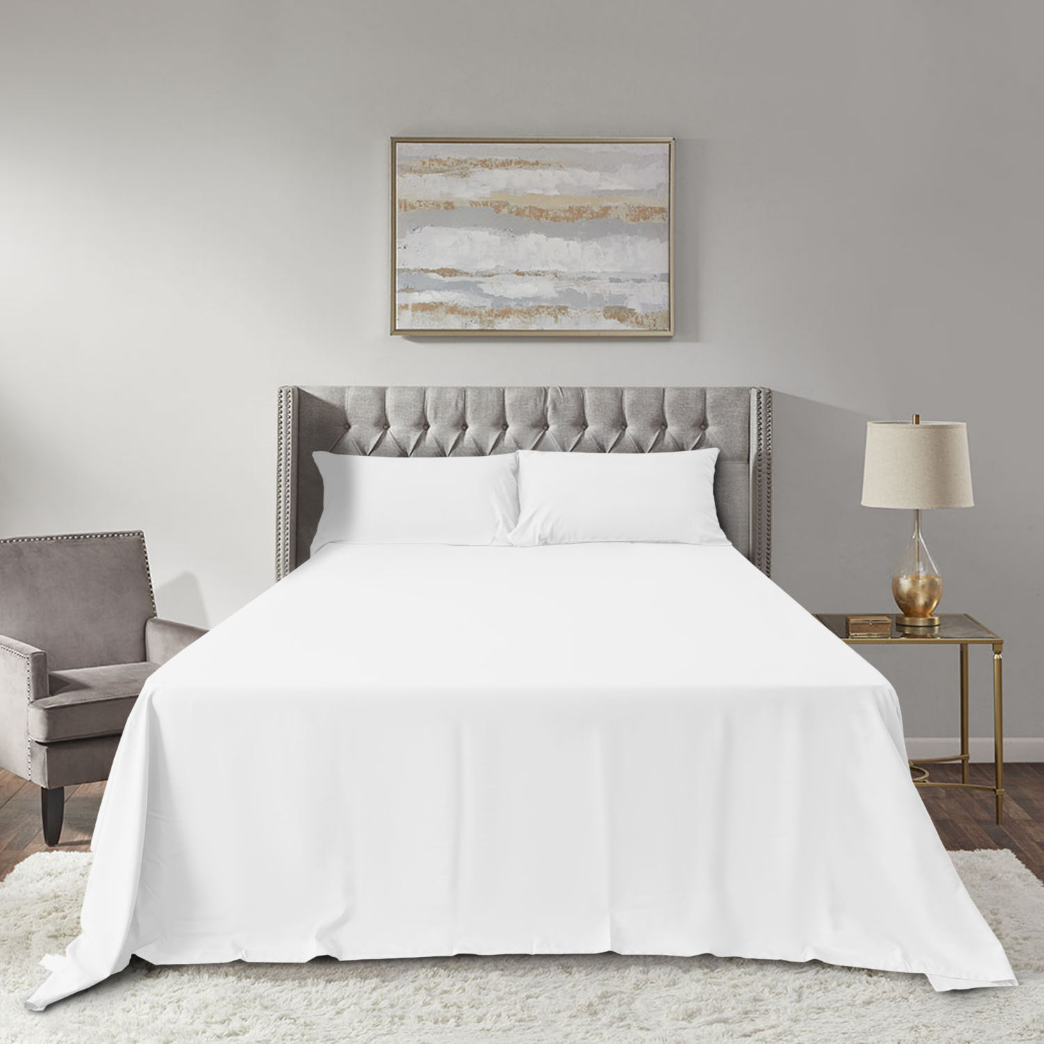 slide 3 of 4, Havenstay Hv Sheets Fl White, Full Size