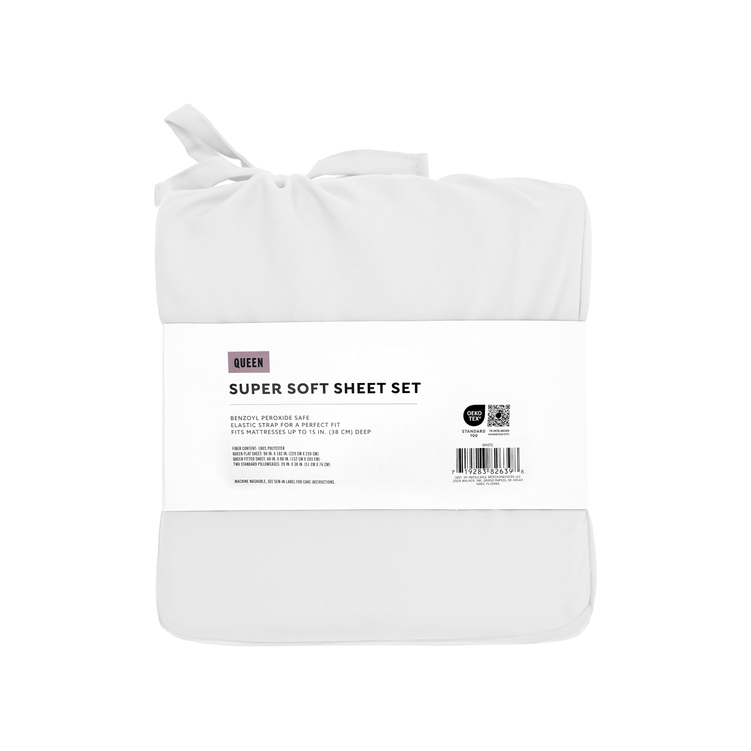 slide 2 of 4, Havenstay Sheets, Queen, White, Queen Size