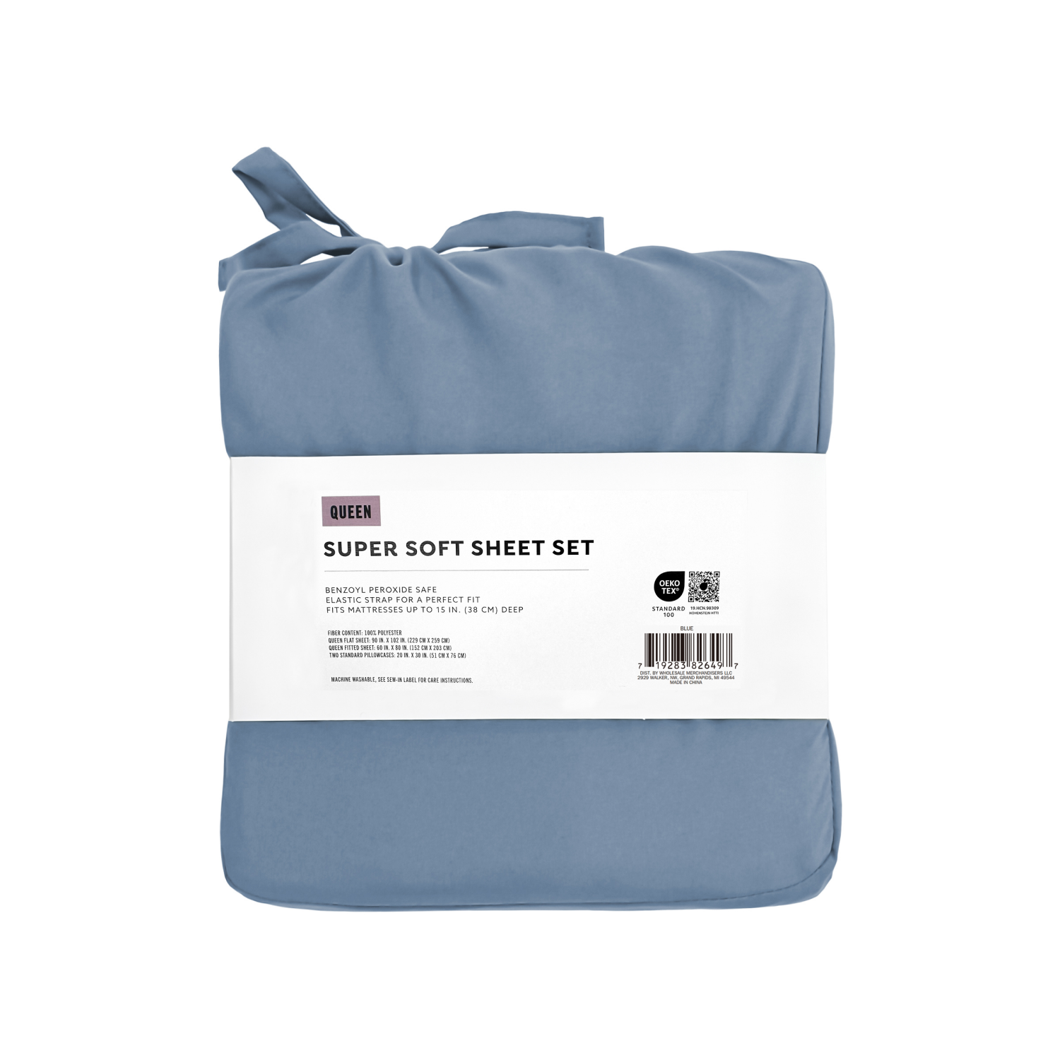 slide 2 of 4, Havenstay Sheets, Queen, Blue, Queen Size