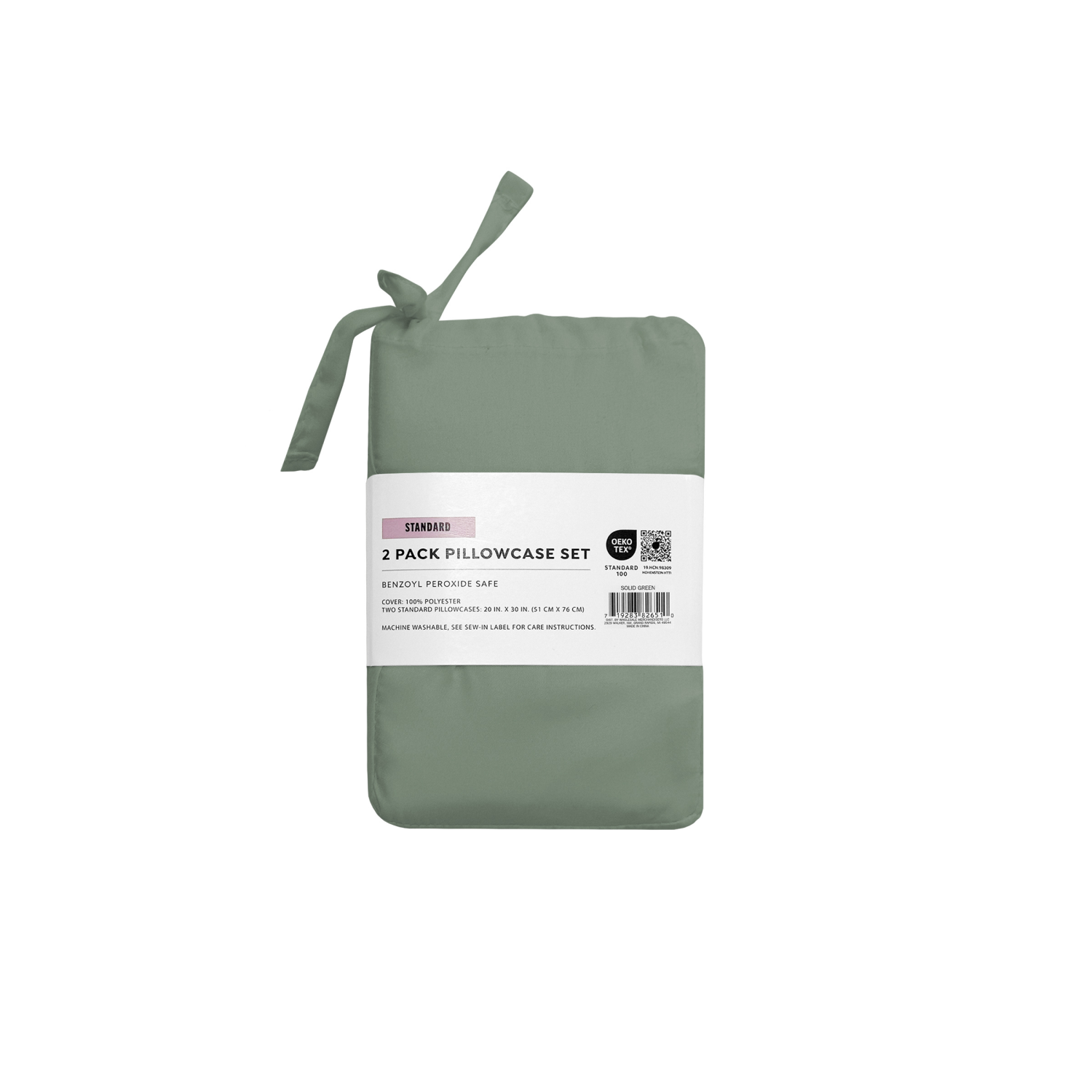 slide 2 of 4, Havenstay Pillowcases, Standard, Green, standard