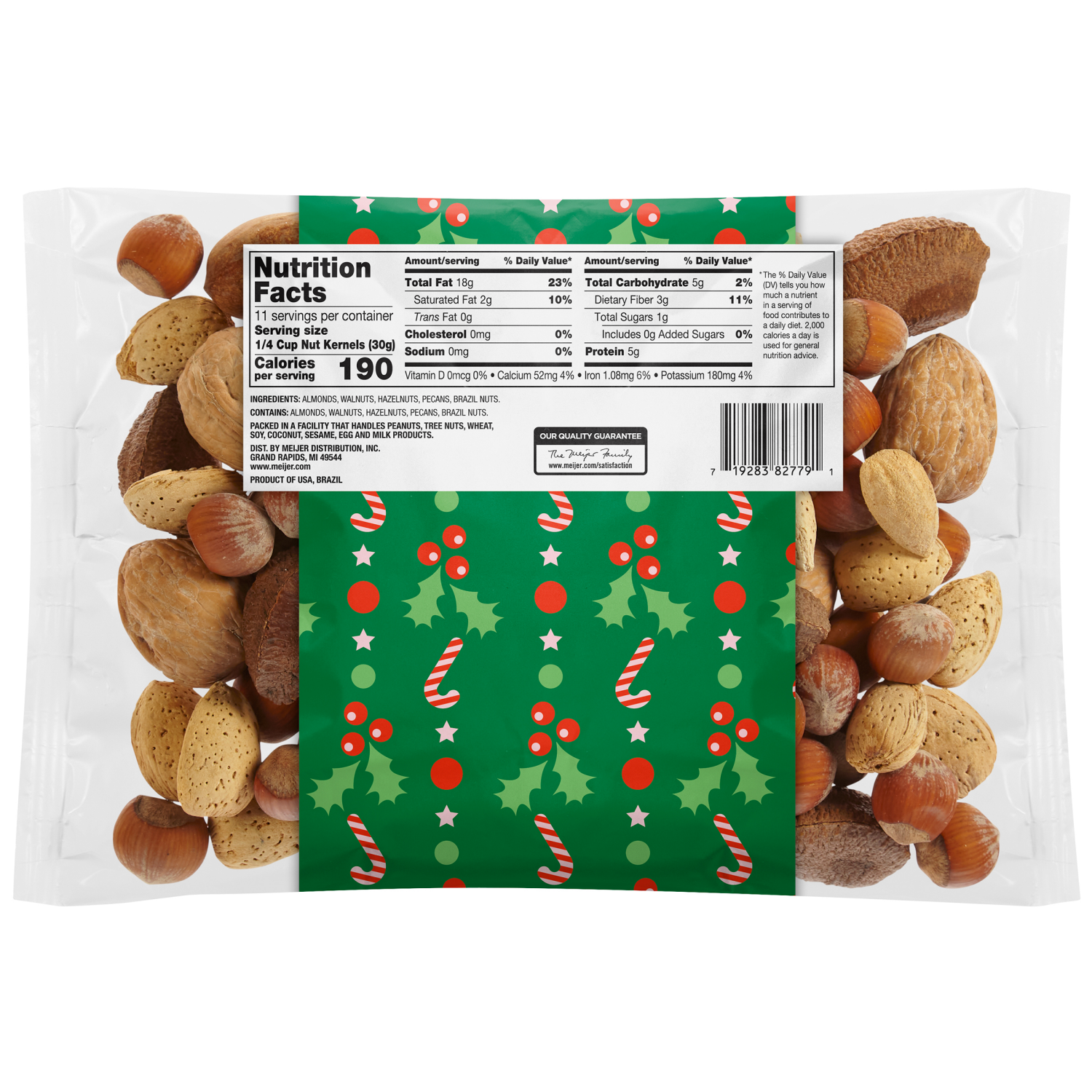 slide 2 of 2, FRESH FROM MEIJER FFM In-Shell Mixed Nuts, 16 oz