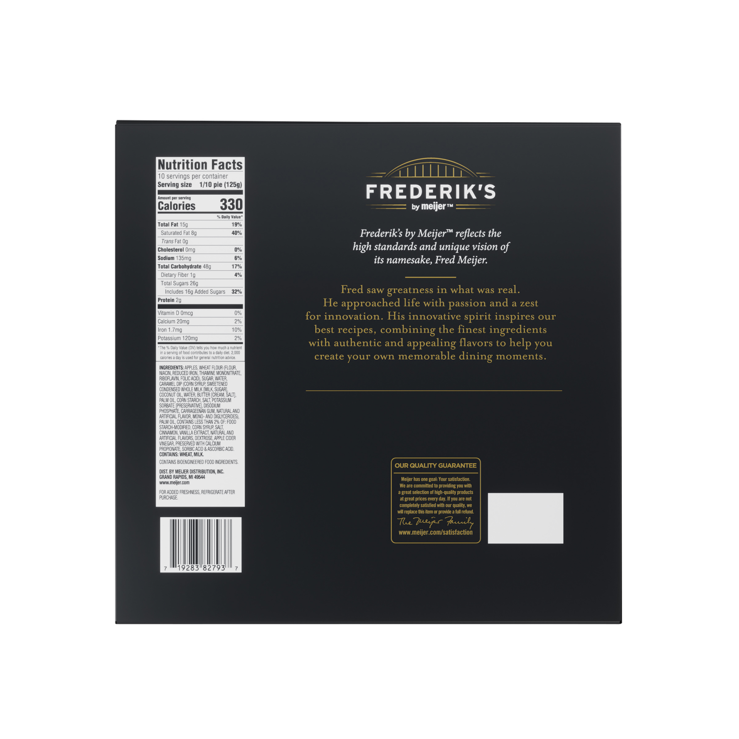 slide 3 of 8, Frederiks By Meijer Frederiks Honeycrisp Caramel Apple Pie, 44 oz