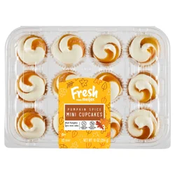Bakery Harvest Mini Cupcakes, Pumpkin Spice, 12 Ct