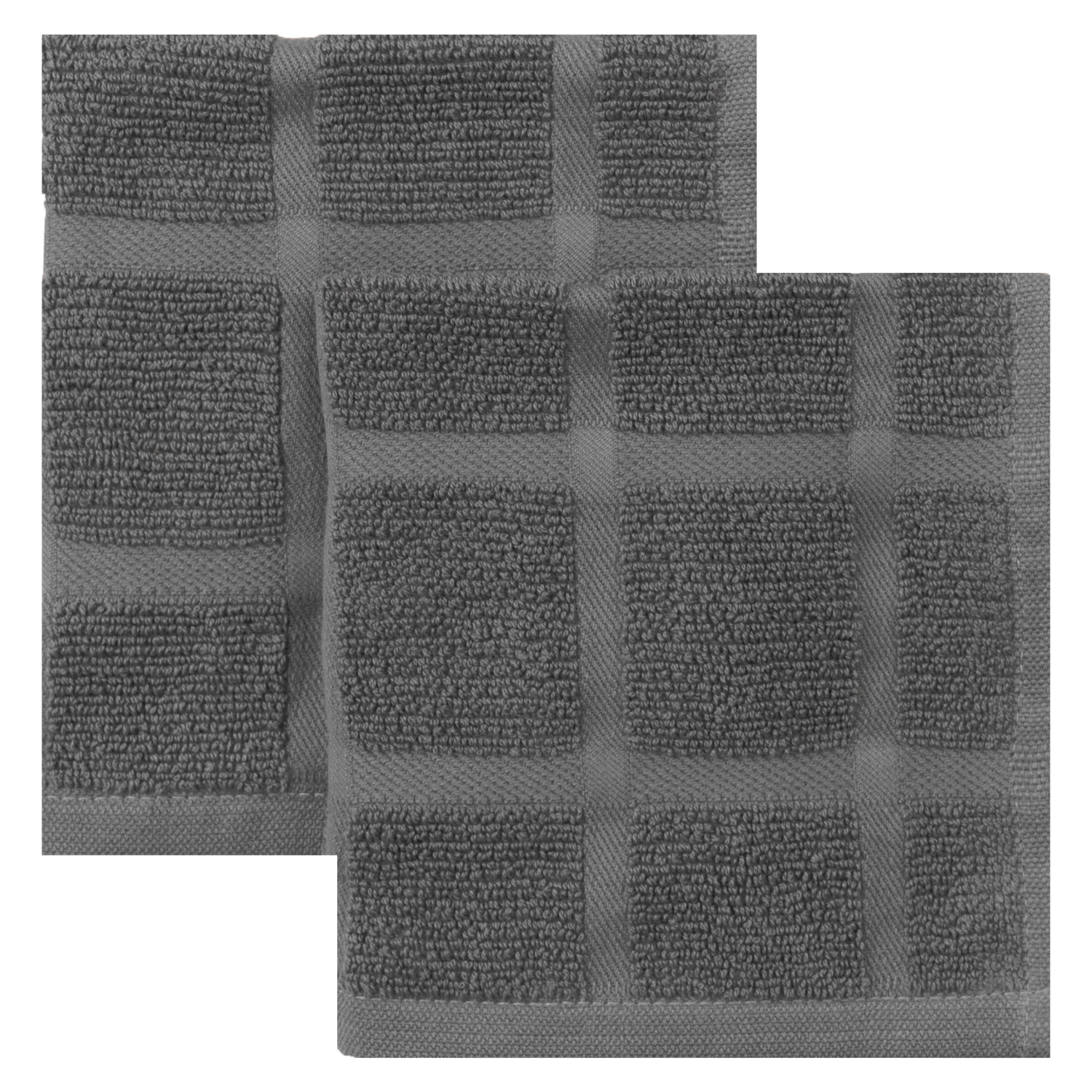 slide 1 of 1, Room & Retreat 2pk Solid Dishcloths Graphite, 2 ct