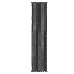Room & Retreat Skipping Stripe Xl Runner Charcoal, 14 In X 97 In