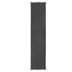 Skipping Stripe Xl Runner Charcoal, 14 In X 97 In
