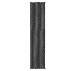 Skipping Stripe Xl Runner Charcoal, 14 In X 97 In