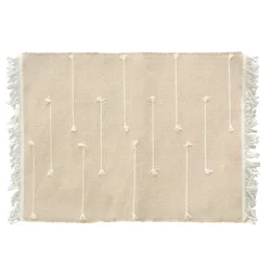 Room & Retreat Stripe Bats Placemat Doeskin, 13 in x 20 in