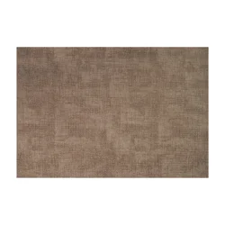 Room & Retreat Brushed Textured Placemat Brown, 13 in x 18 in
