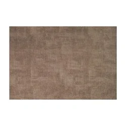 Room & Retreat Brushed Textured Placemat Brown, 13 In X 18 In
