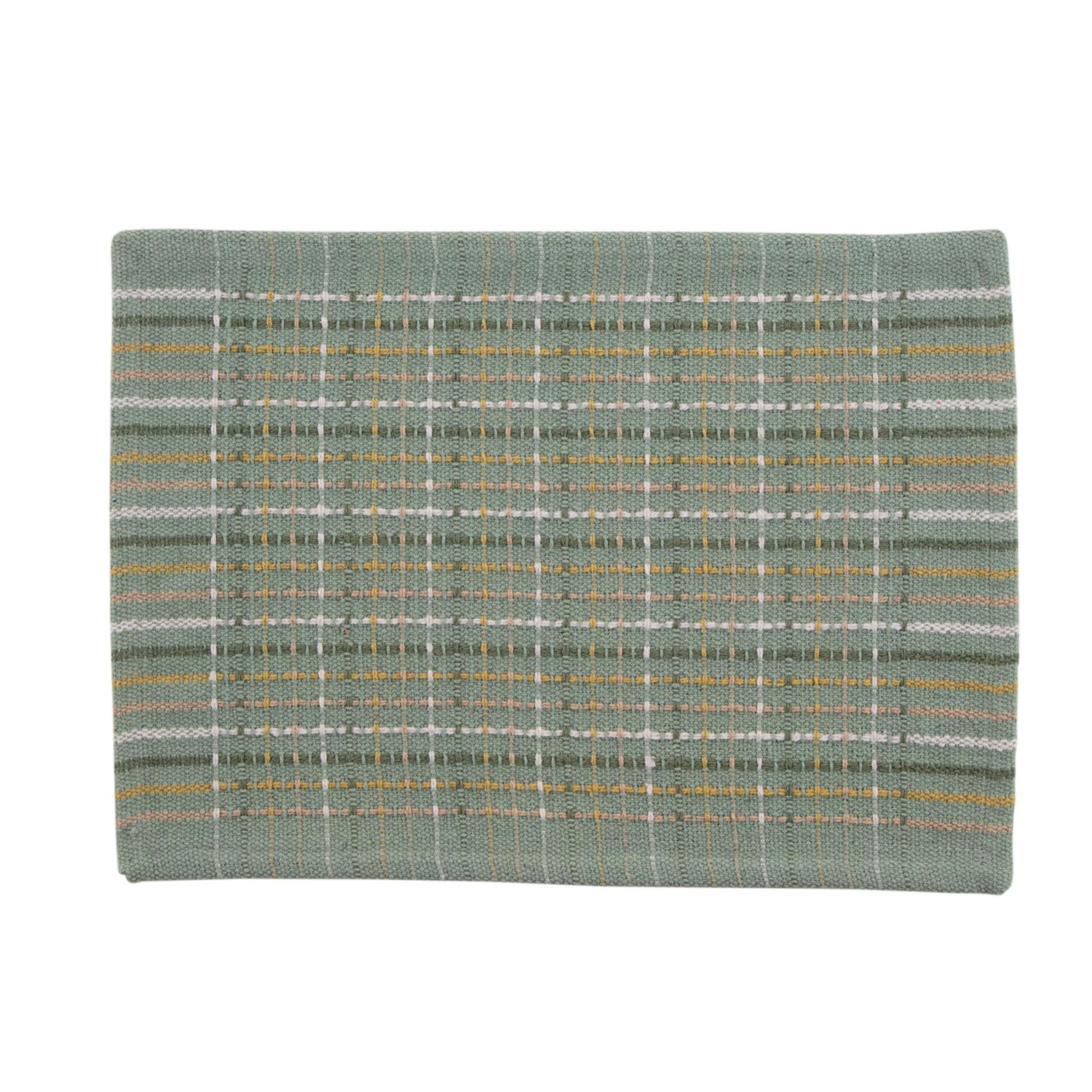 slide 1 of 1, The Room & Retreat, Serene Plaid Placemat, Is A 13 In X 19 In, Rectangular Placemat. This Multi Color Placemat Will Compliment Most Any Kitchen Or Dining Room Table. Its Neutral Tones Allows It To Be Used With Most Any Color Decor In Your Home., 1 ct