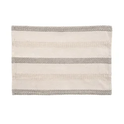 Room & Retreat, Netto Placemat, 13 In X 19 In, Grey