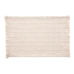 Room & Retreat, Woven Check Placemat, 13 In X 19 In