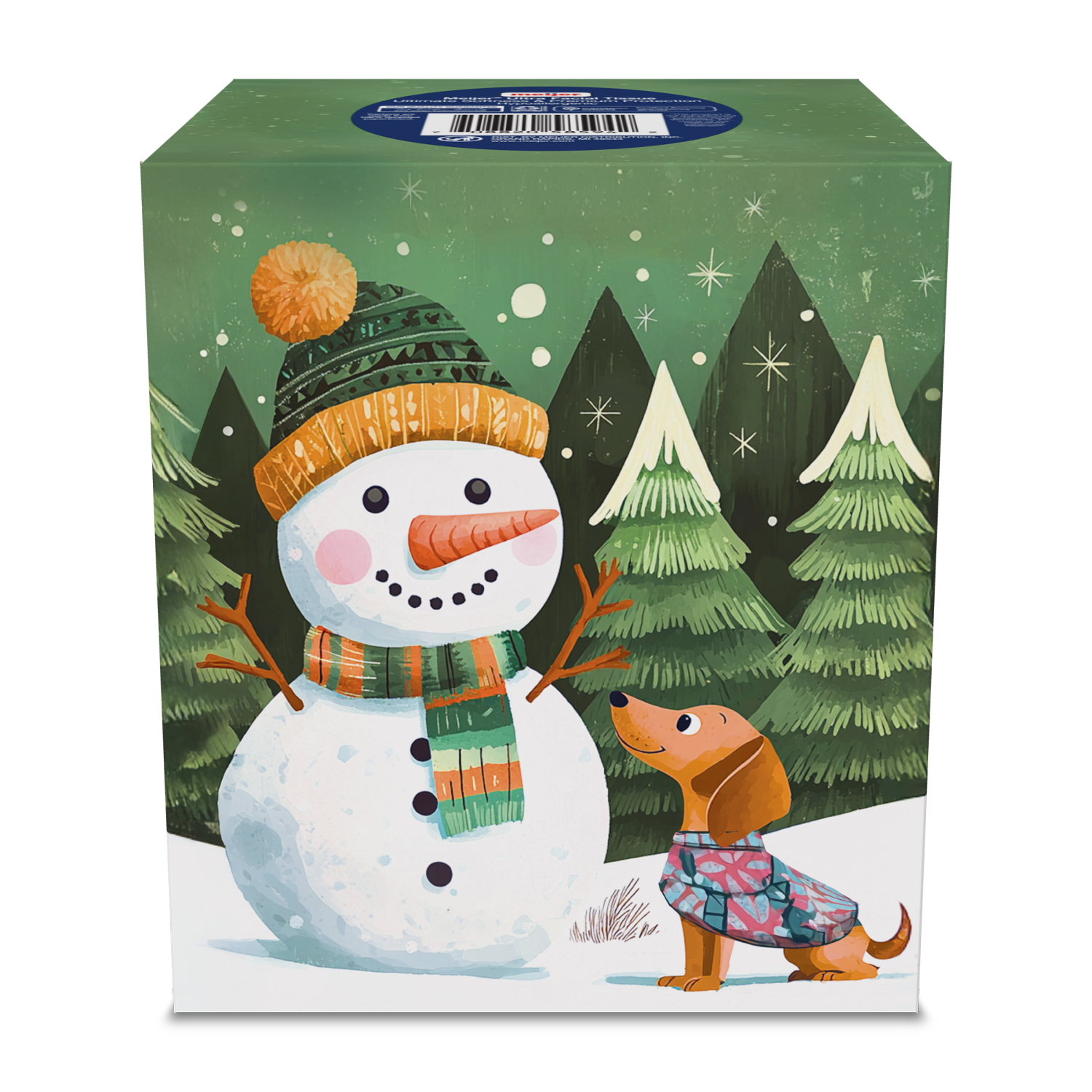 slide 3 of 4, Meijer Holiday Facial Tissues Cube, Ultra Soft, 60 ct., 60 ct