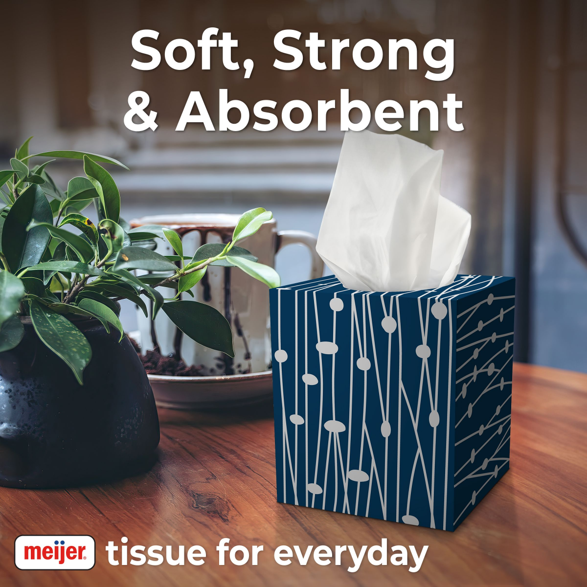 slide 2 of 4, Meijer Ultra Soft Facial Tissues 10 Boxes, 10 ct