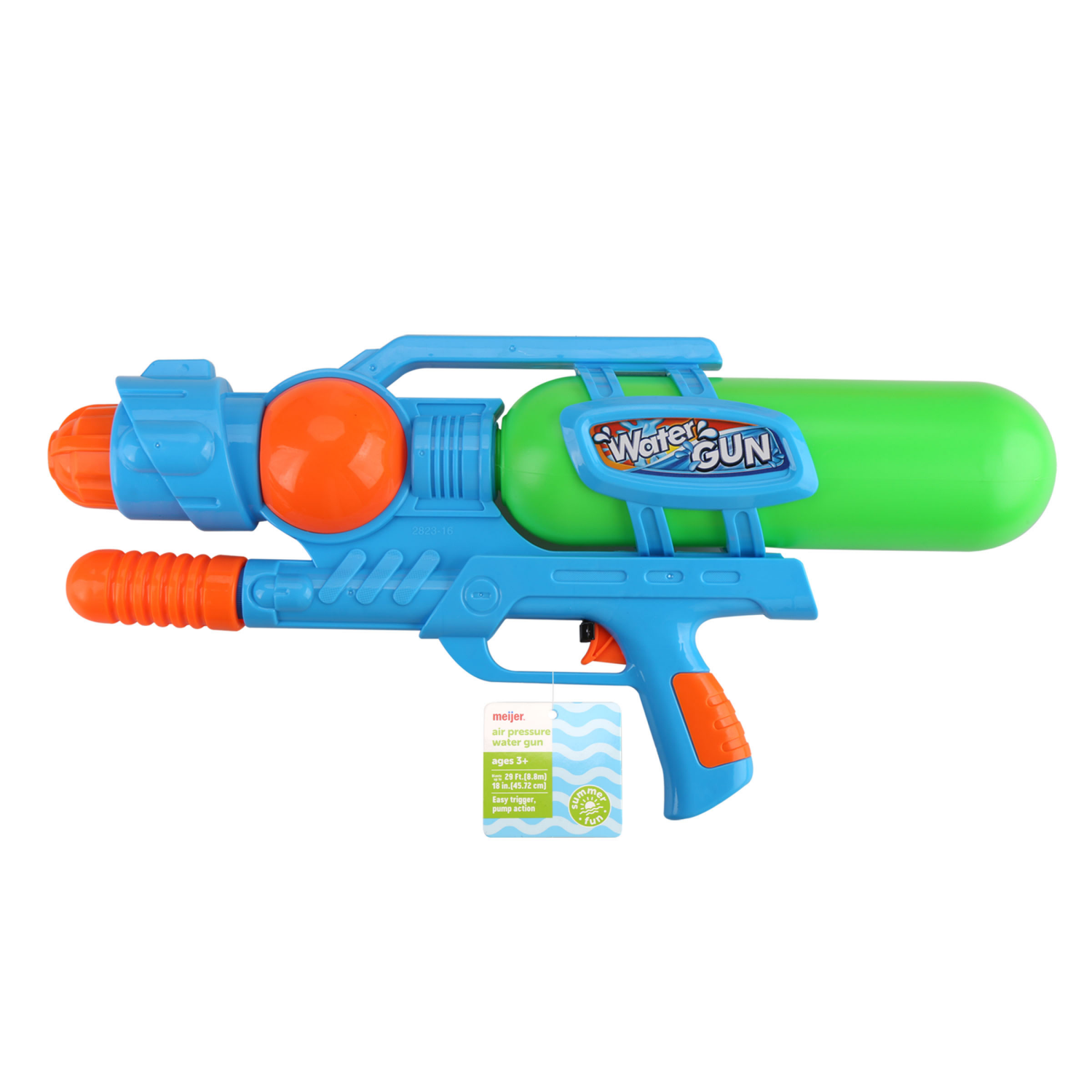 slide 5 of 5, Meijer Wave Zone Air Pressure Water Blaster, Assorted, 18.1 x 9.06 