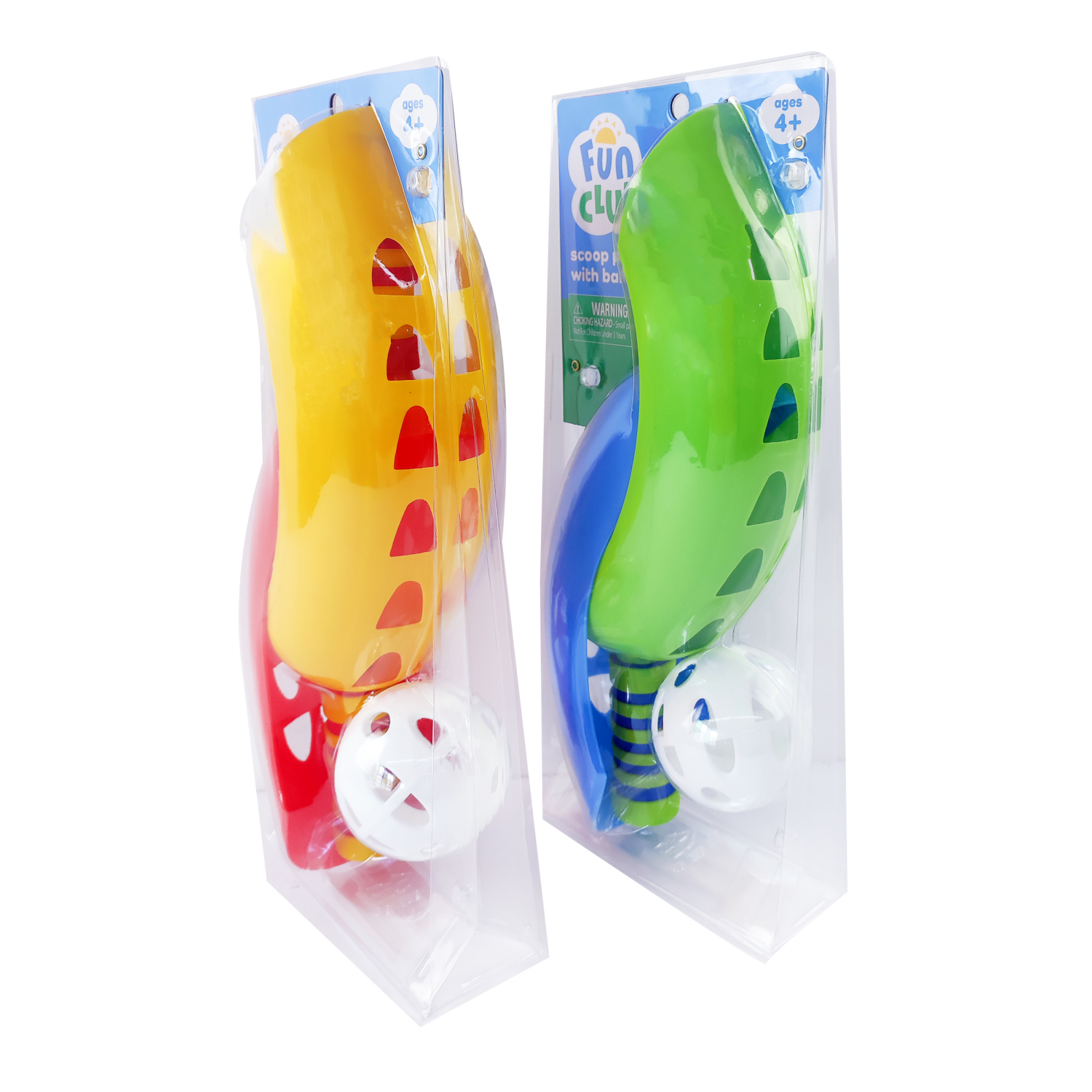 slide 4 of 4, Fun Club Scoop Paddles, Ball, 3 Pieces, 3 ct