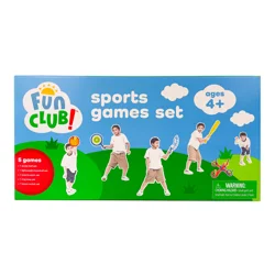 Fun Club Sports Games, Scoop Ball, Baseball Set, Toss & Catch, Ring Toss, Boom Rackets