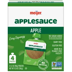 Meijer Original Applesauce Pouches, 4ct/3.2 Oz.
