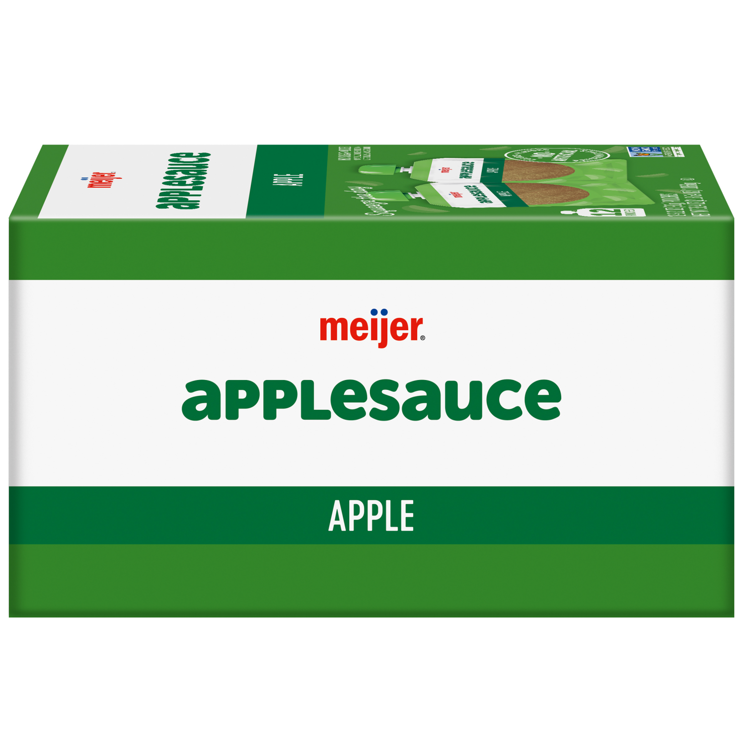 slide 5 of 5, Meijer Original Applesauce Pouches, 12 Pouches, 12 ct; 3.2 oz
