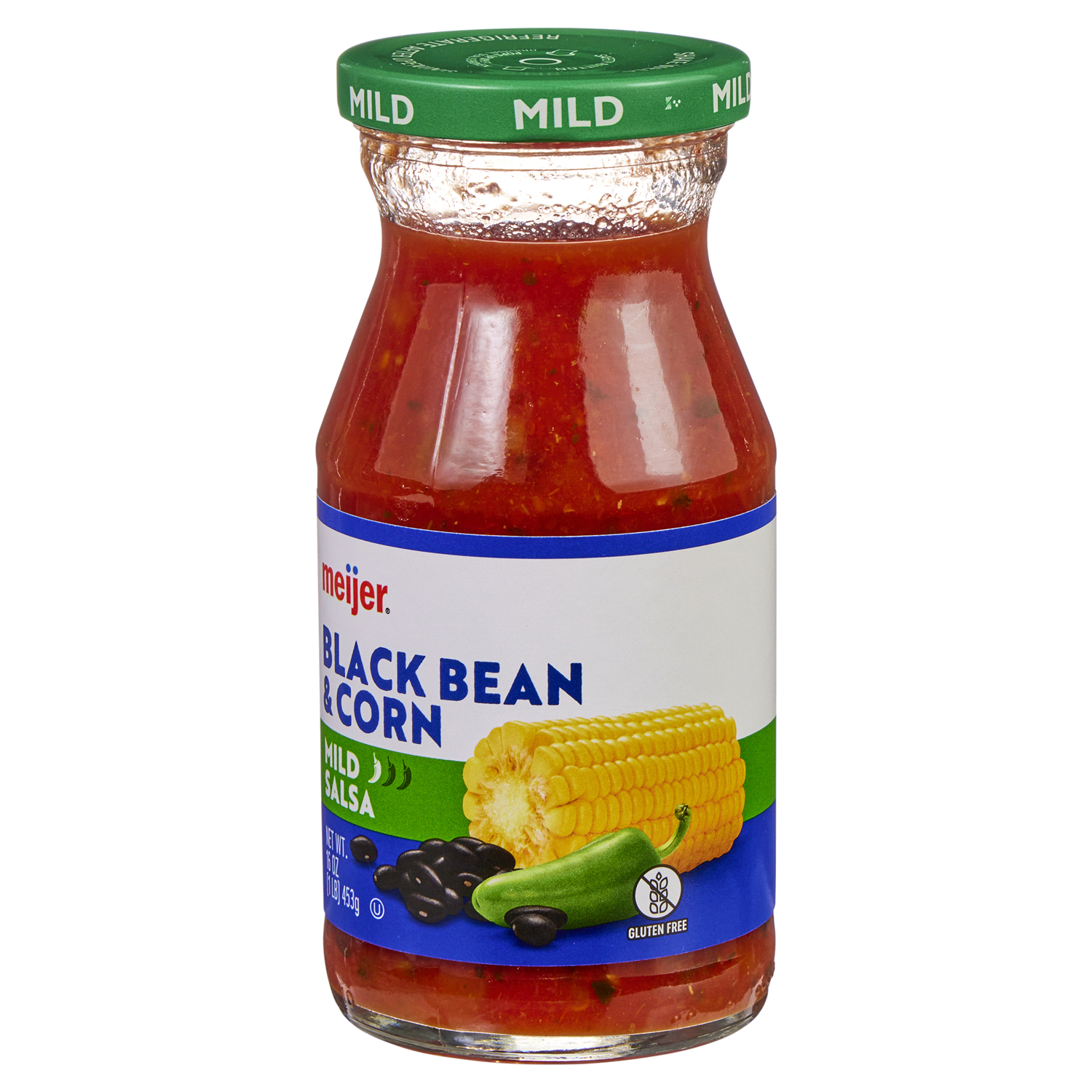 slide 4 of 5, Meijer Salsa Corn Black Bean Mild, 16 oz
