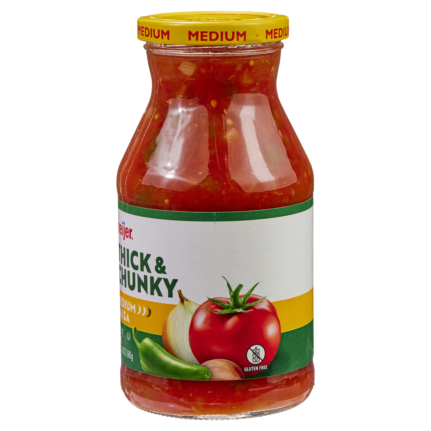 slide 4 of 5, Meijer Medium Thick & Chunky Salsa - 24 oz, 24 oz