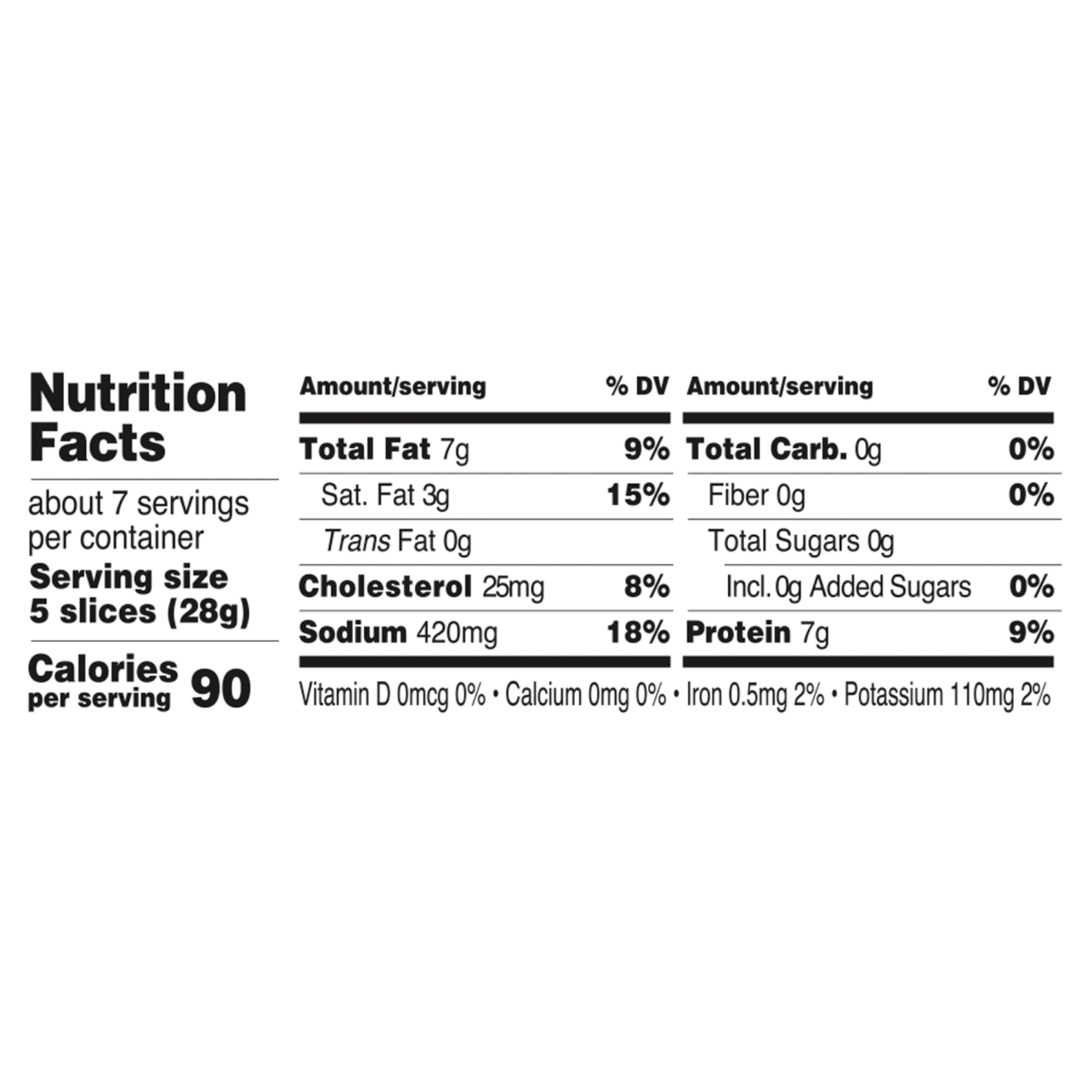 slide 3 of 6, Meijer Uncured Hard Salami Lunch Meat, 7 oz, 7 oz