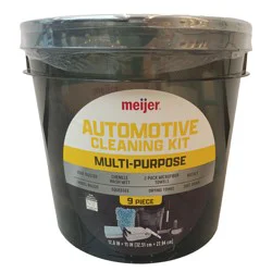 Meijer Automotive Car Wash Bucket 9 Piece Kit
