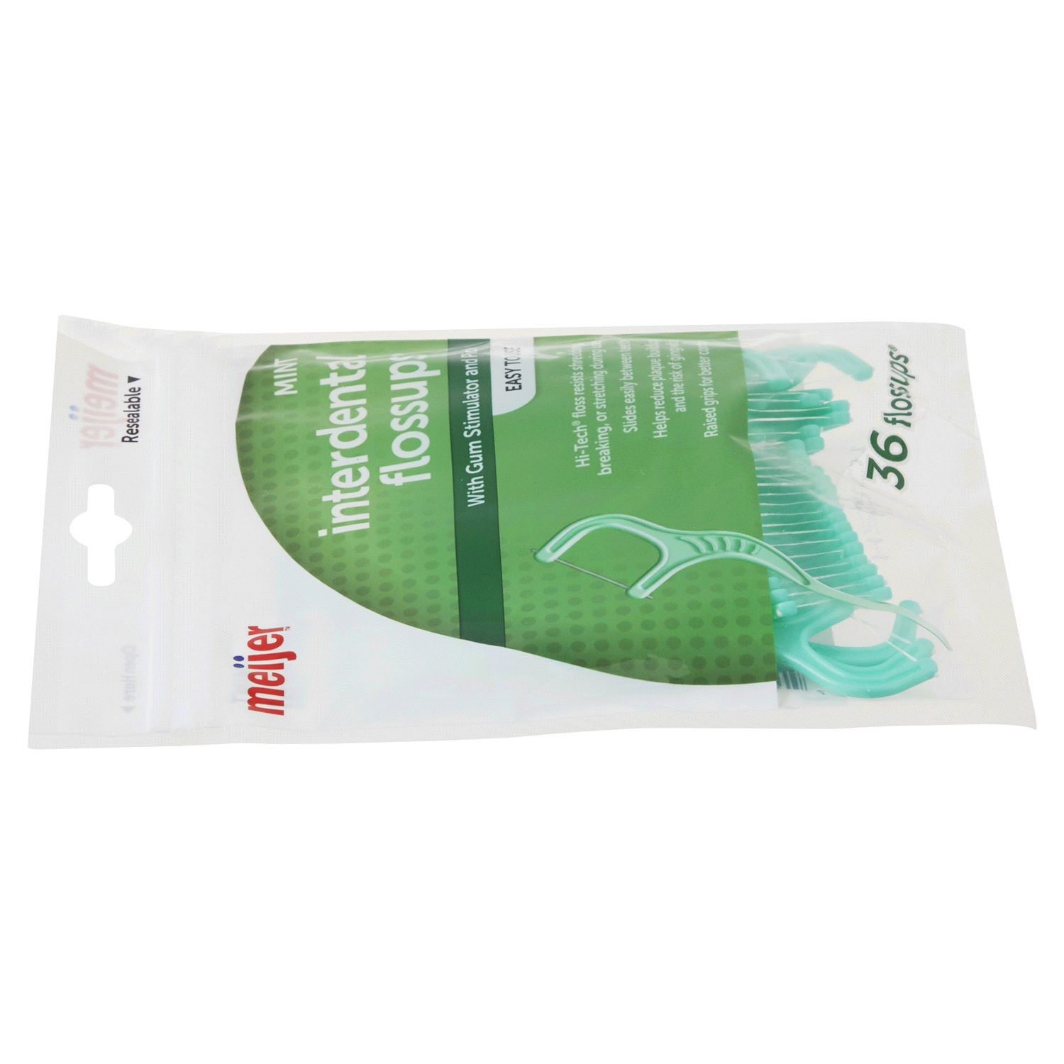 slide 3 of 5, Meijer Interdental Flossups, Mint, 36 ct