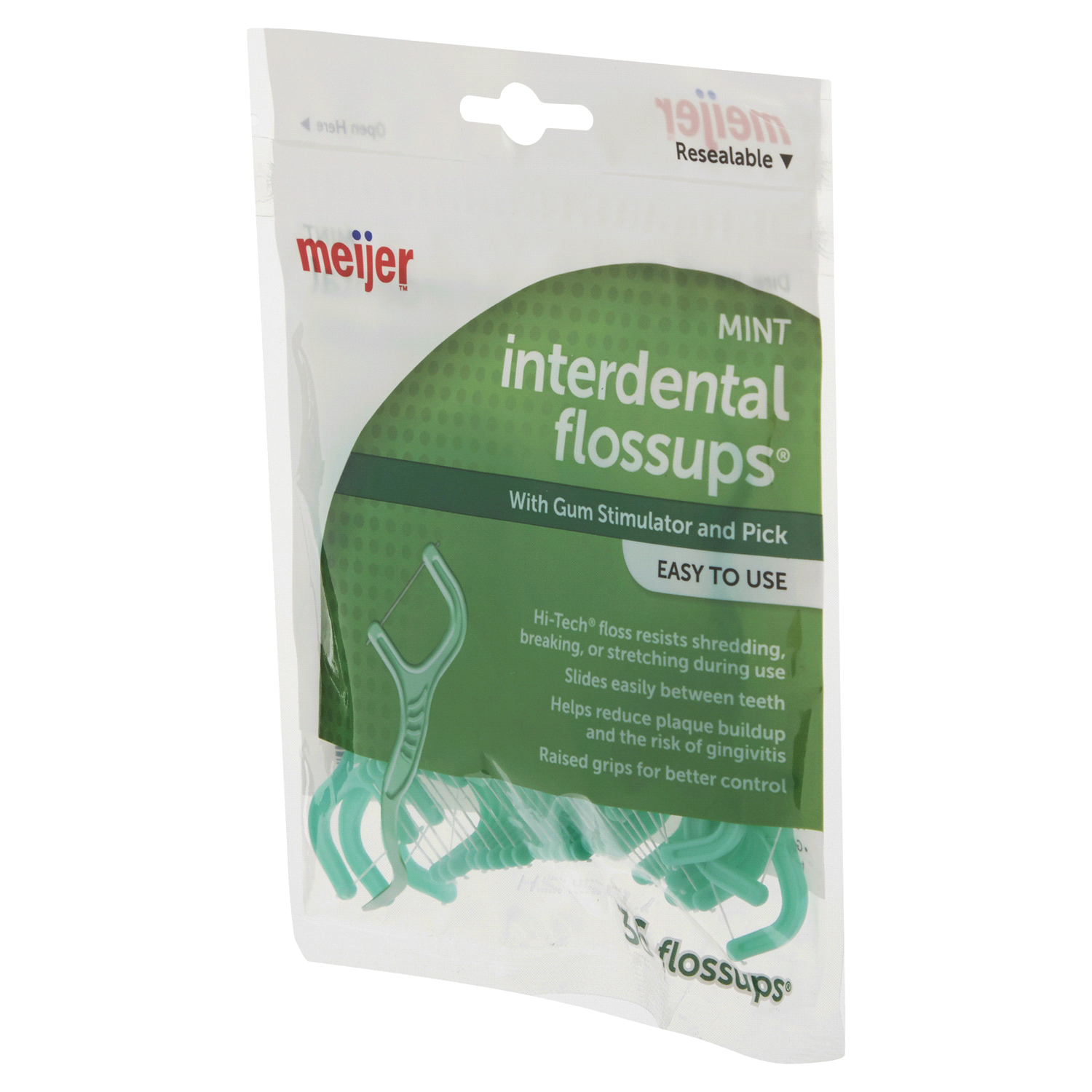 slide 4 of 5, Meijer Interdental Flossups, Mint, 36 ct