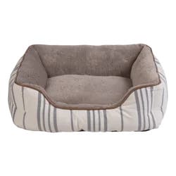 Meijer Striped Fabric Dog Bed Small