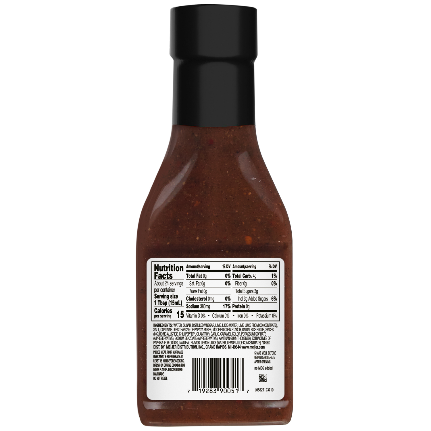 slide 2 of 2, MEIJER MARINADE CARIBBEAN JERK, 12.25 oz