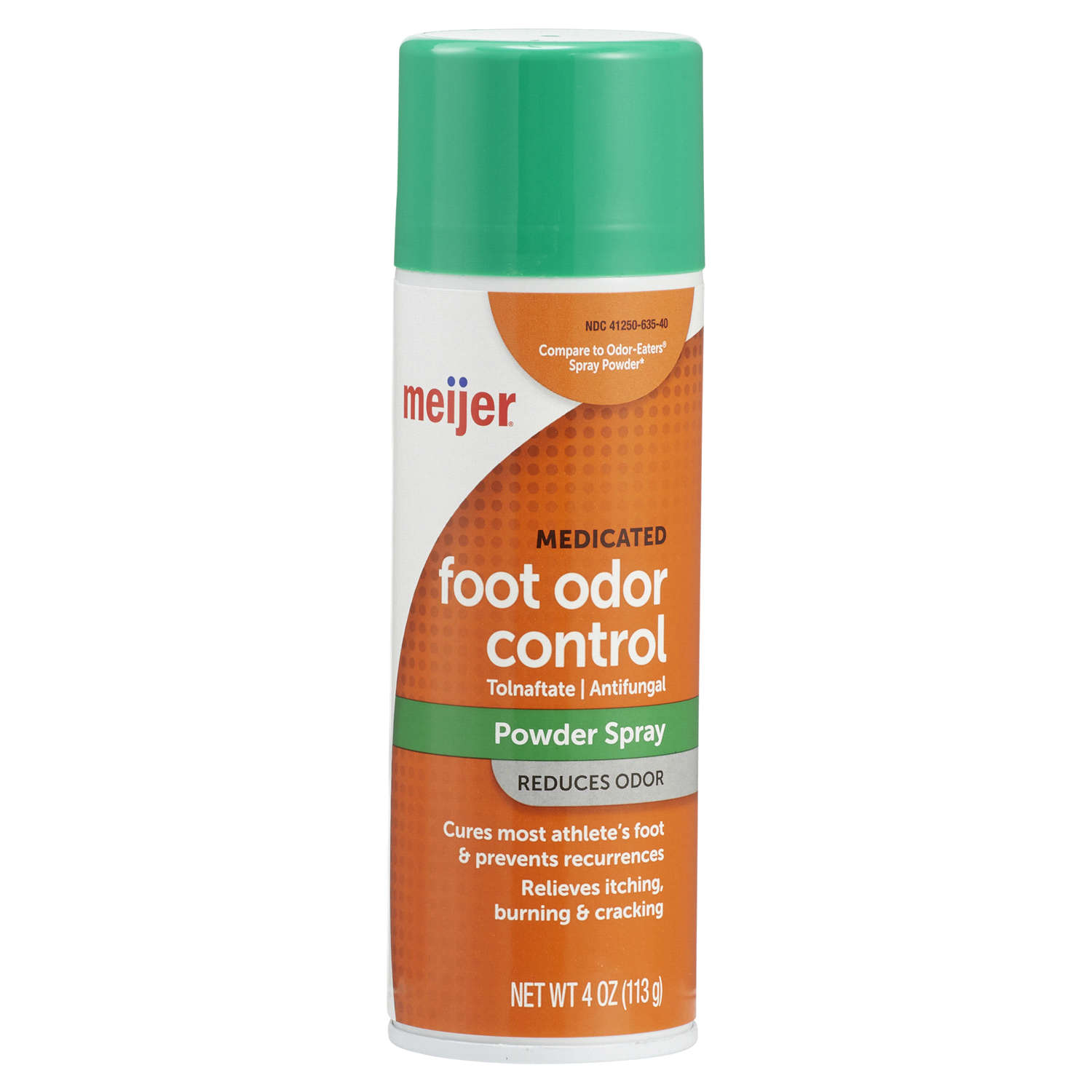 slide 1 of 5, Meijer Foot Odor Control Powder Spray Tolnaftate, 4 oz