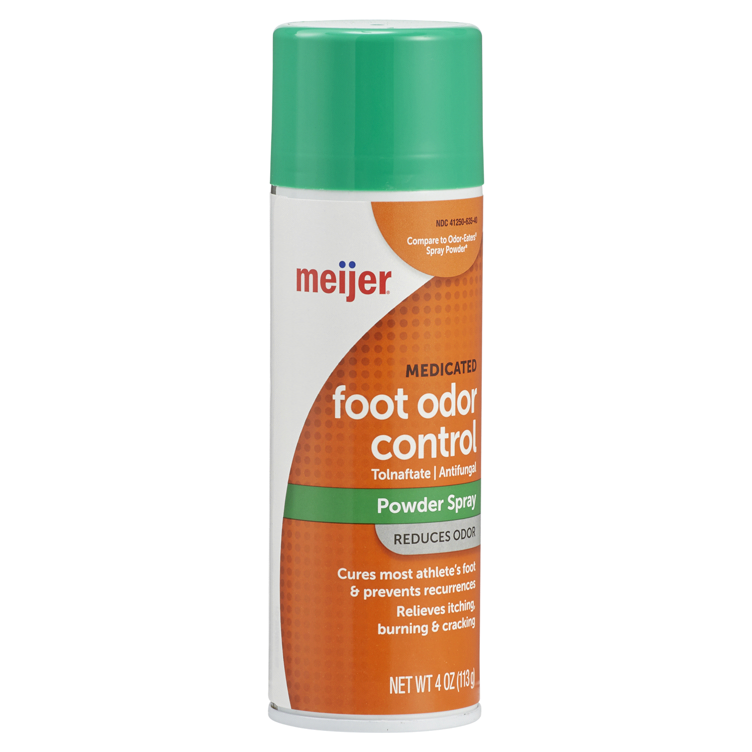 slide 4 of 5, Meijer Foot Odor Control Powder Spray Tolnaftate, 4 oz