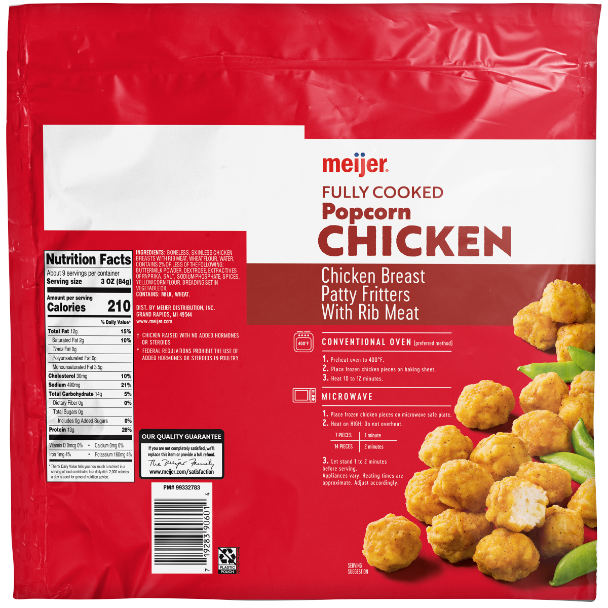 slide 2 of 2, Meijer Popcorn Chicken, 28 oz