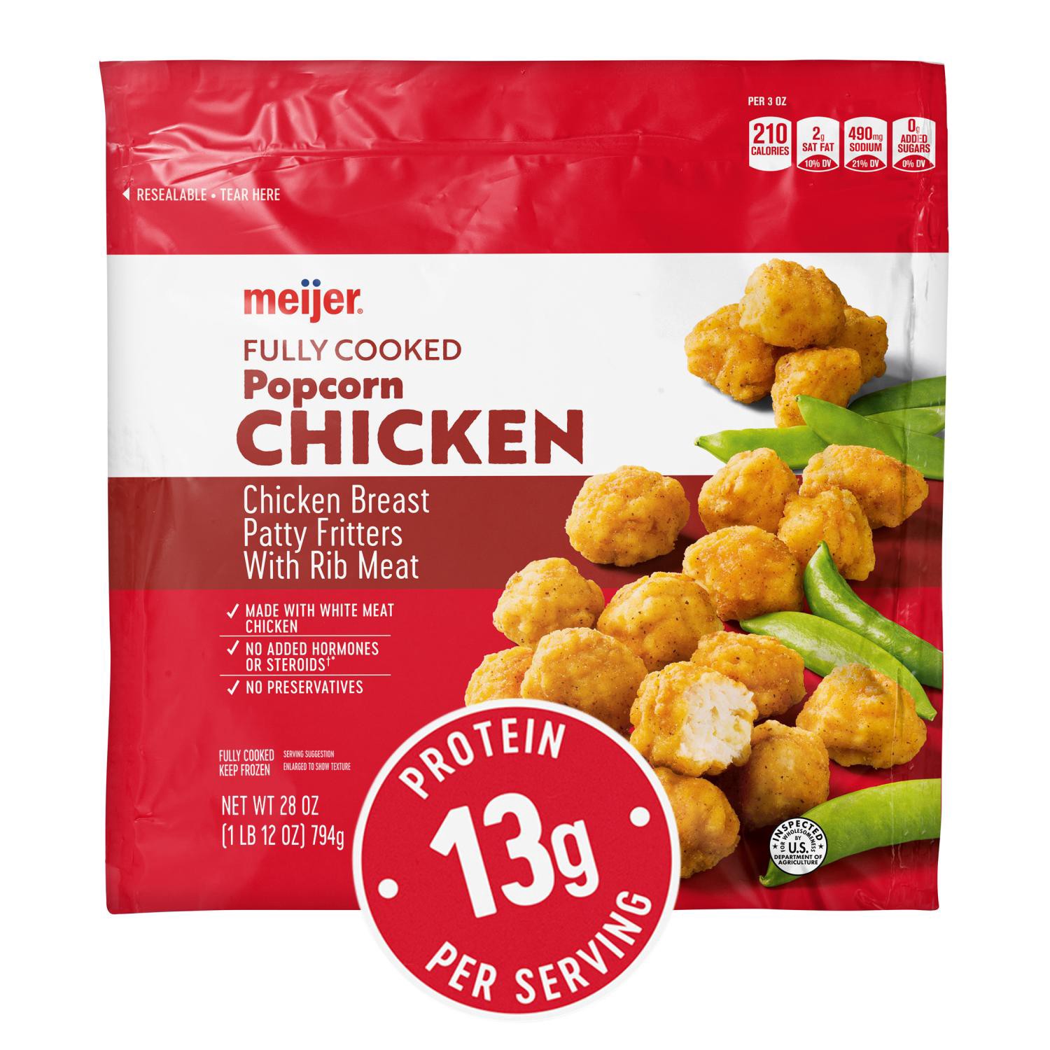 slide 1 of 3, Popcorn Chicken, 28 Oz, 28 oz